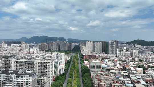 泉州市刺桐南路航拍丰泽区城市中心建筑风光