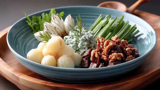 精致食材拼盘美食健康生活方式