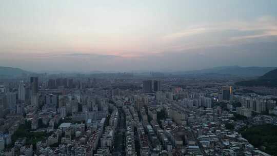 福建泉州大景泉州夜幕晚霞风光