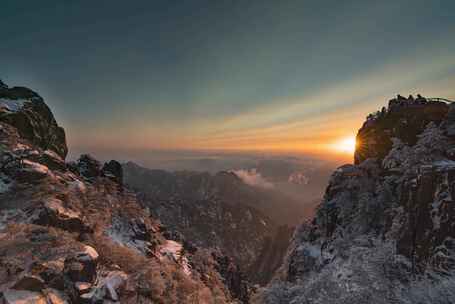 黄山日出云海延时