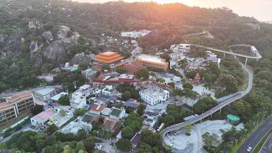 福建厦门太清宫航拍