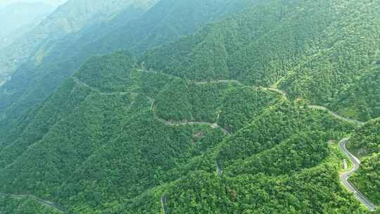 安徽皖南璜尖山区盘山公路