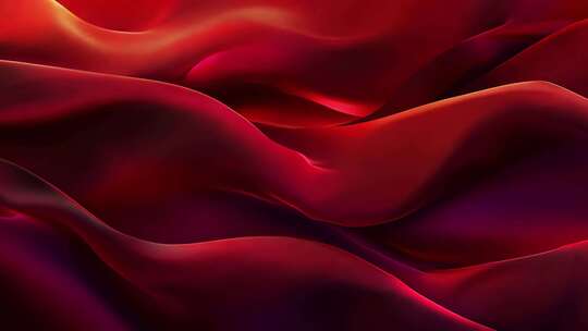 红色绸带红色丝绸流动色朗诵动态背景视频