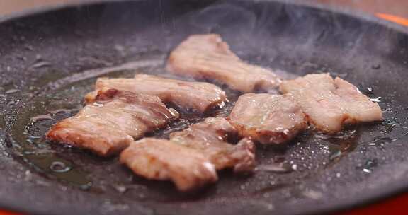 餐饮美食韩式烤肉五花肉