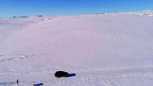 新疆冰封的喀纳斯雪原