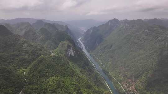 天峨龙滩国家森林公园航拍