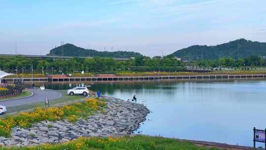 浙江宁波梅山港保税区码头交通梅东大闸营地