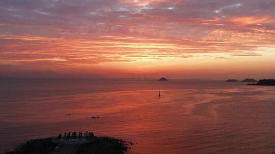 珠海海滩日出