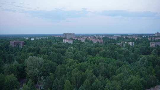 普里皮亚季废弃城市全景