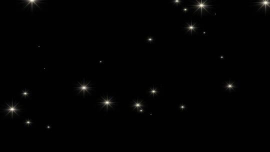 星光闪烁素材星空视频动态星空闪烁