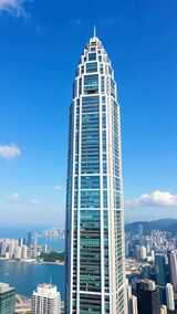 城市摩天大楼高空俯瞰画面高清在线视频素材下载