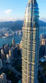 城市摩天大楼高空俯瞰画面高清在线视频素材下载