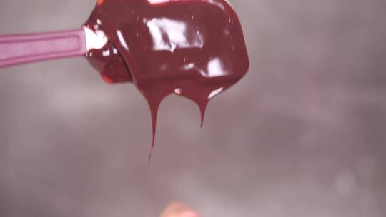 【镜头合集】巧克力颗粒加奶油隔水加热视频素材模板下载