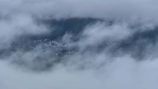 西湖云海山川森林云大山风景云海云雾山水