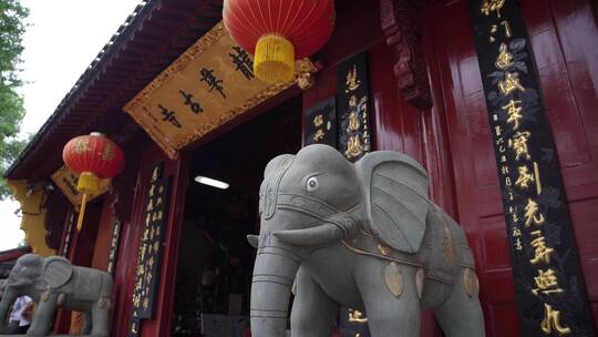 浙江绍兴乐古寺禅院建筑风景