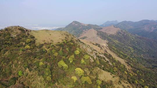 福州福清大姆山草场自然风光航拍