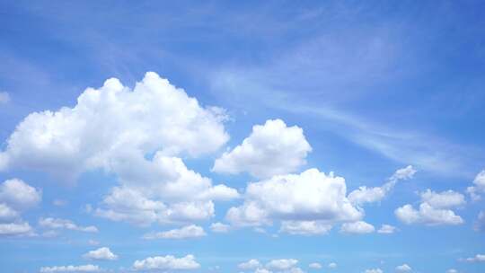 夏日天空延时天空云朵唯美夏天蓝天白云飘飘