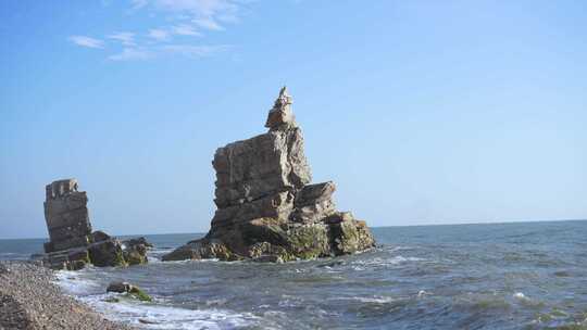 礁石 海浪 大海