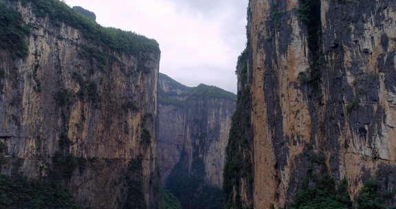 四川重庆旱夔门景点航拍