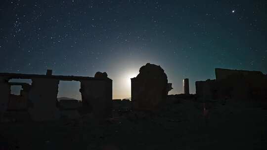 石油小镇的星空