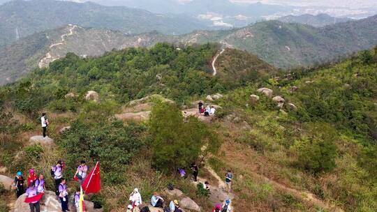 珠海第十九届凤凰山环保活动空镜头