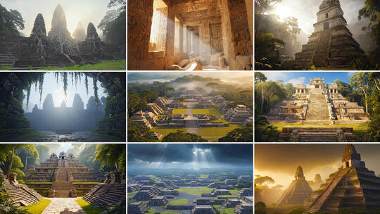 玛雅文明遗址 神秘古代文明 探索神庙丛林