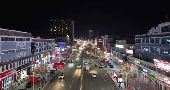 锡林浩特夜景航拍