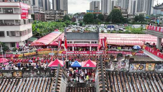 佛山叠滘龙船飘移茶基直道航拍