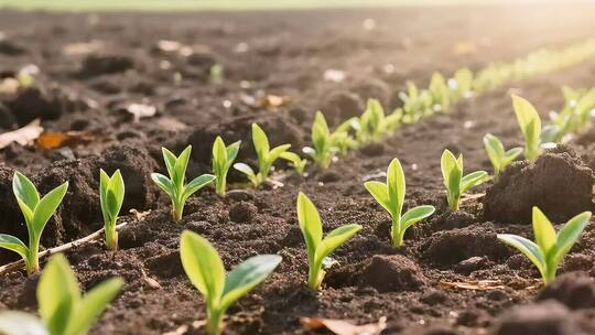 植物成长 种子发芽希望积极向上