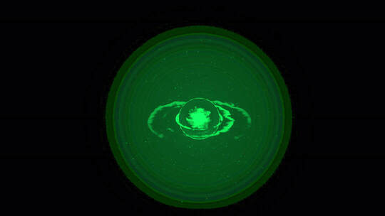 绿色圆形光效素材