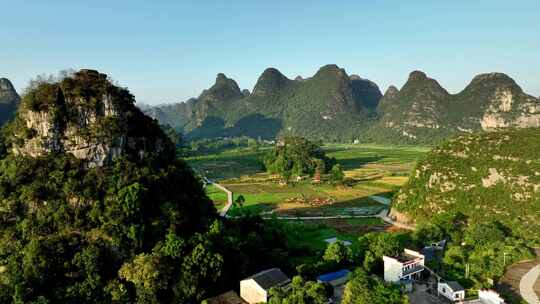 桂林山水喀斯特地貌自然风光