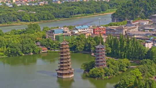 广西桂林城市航拍