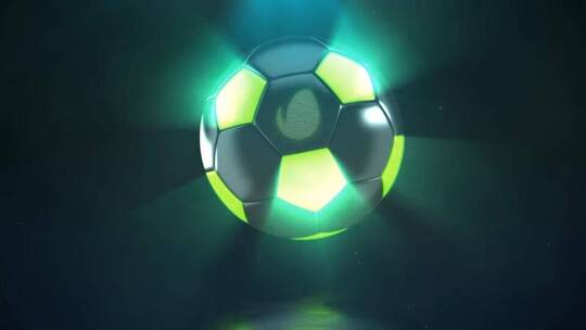 高科技足球标志动画LOGO展示AE模板AE视频素材教程下载