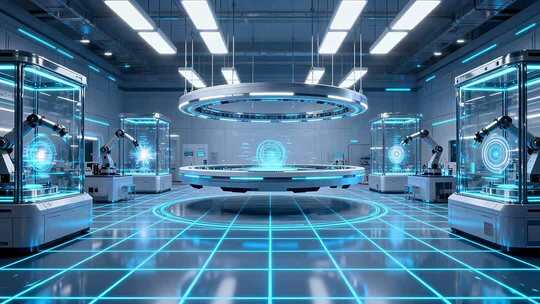 科技感实验室场景