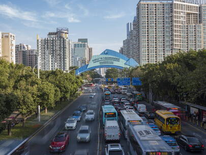 深圳蛇口自贸区车流延时