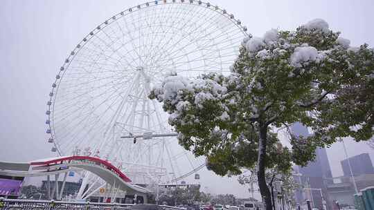 南昌摩天轮雪景3