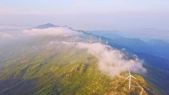 江西高山风力发电机群