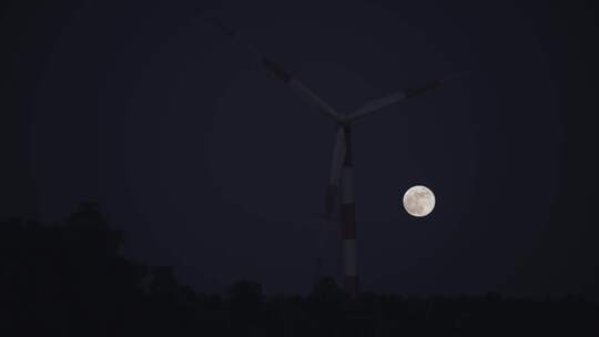 风力涡轮机、月球、清洁能源、风车