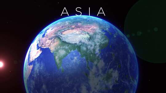 来自太空的亚洲