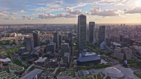 上海徐汇滨江西岸艺术中心CBD航拍