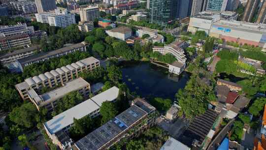 航拍福州大学至诚学院