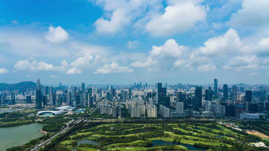 深圳南山后海粤海街道科技园蓝天白云延时