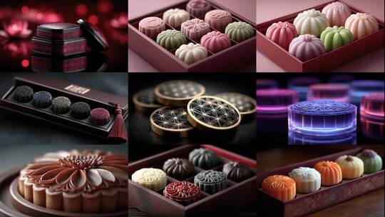 中秋佳节臻选月饼礼盒阖家团圆共享美好时光高清在线视频素材下载