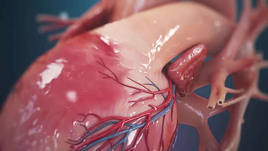 人体心脏解剖血液血管生物学研究