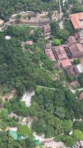 竖屏航拍福建莆田南山广化寺释迦文佛塔