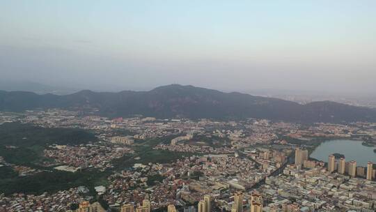 泉州大景360旋转看泉州市区清源山全景