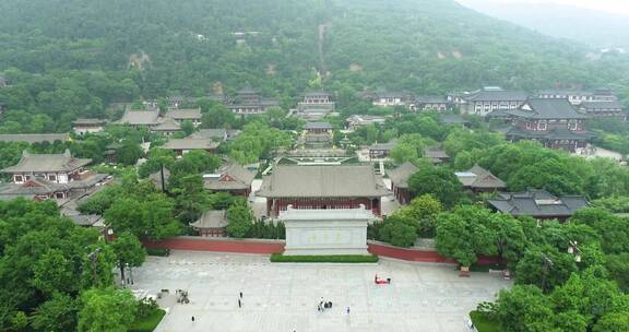 陕西5A景区华清池景区航拍