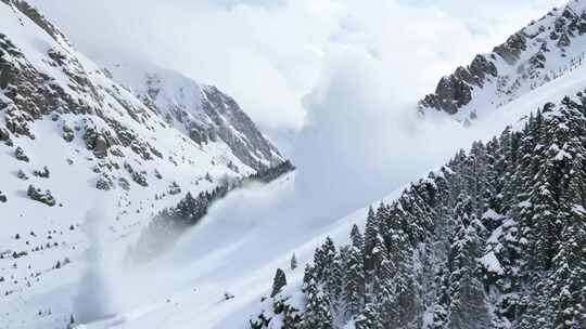 雪山雪崩 (2)