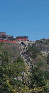 泰安泰山山顶风景