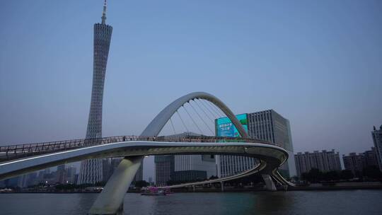 航拍广州金融中心一线城市景观 4k